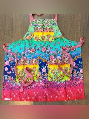 Johnny Was Rainbow Fields Apron